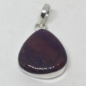 Dyed Dendrite Opal Pendant